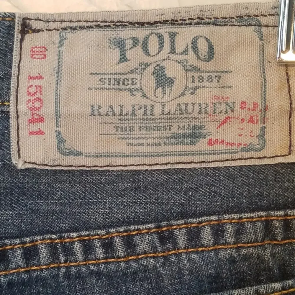 Polo by Ralph Lauren Vintage 100% Cotton Straight Leg Denim jean Sz 18Y-30 x 29